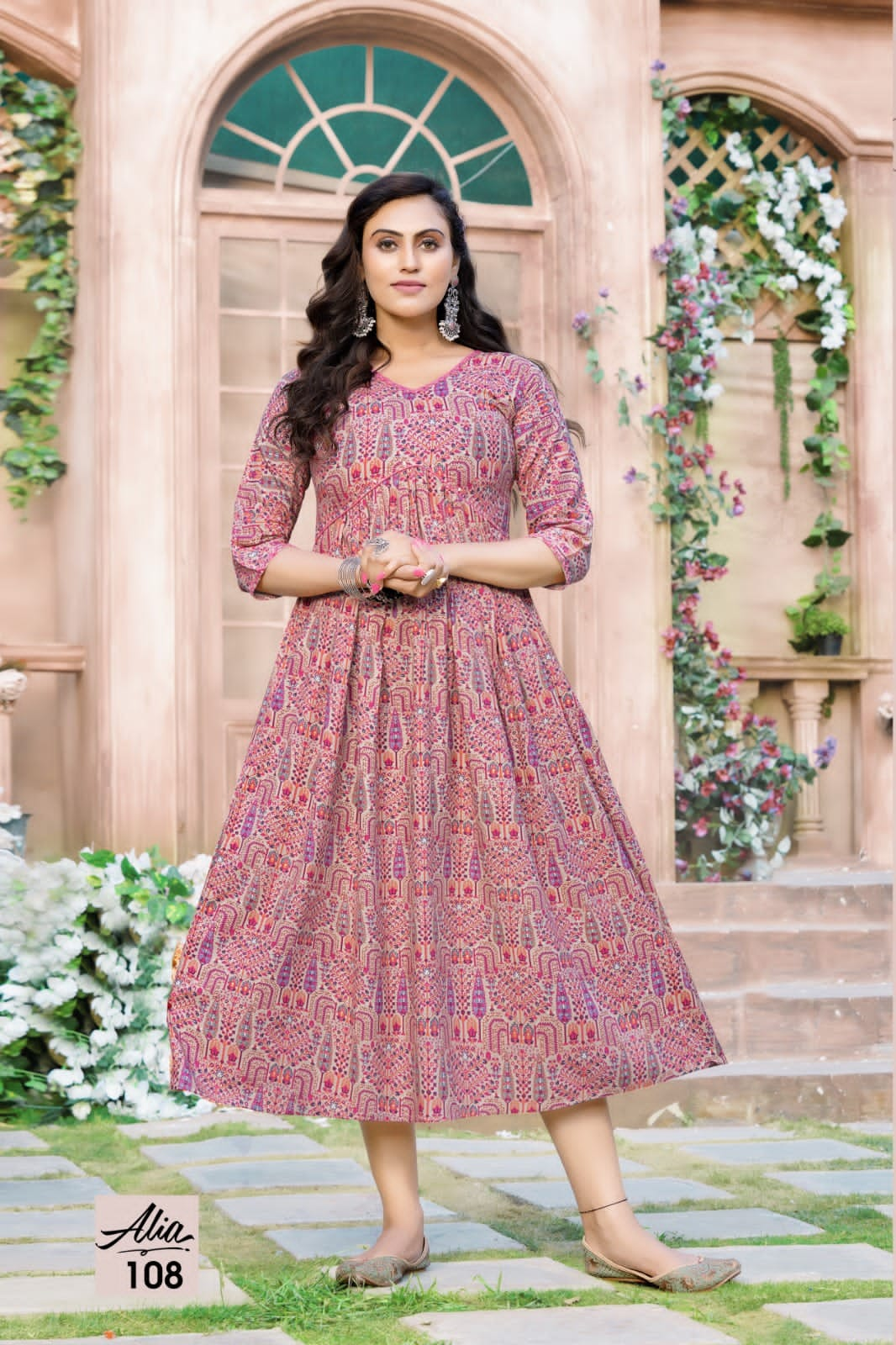 Alia By Hirwa 101-108 Party Wear Kurtis Catalog